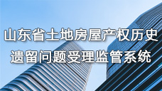 山东省土地房屋产权历史遗留问题受理监管系统